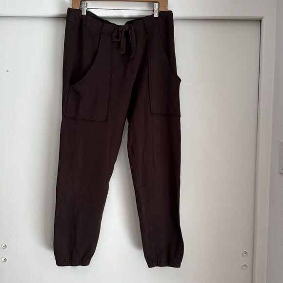 Frank & Eileen Montauk Travel Set OS Top XL Joggers Dark Brown Irish Chocolate - Picture 4 of 5